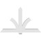Ekena Millwork Redmond Architectural Grade PVC Gable Bracket, 72"W x 45"H x 6"D x 6"F, 15/12 Pitch GBP072X45X0606RED00 - alternate 4